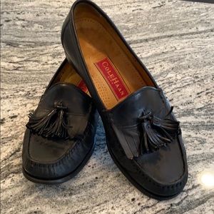 Cole Haan Black Tassel Loafers, size 7.5
